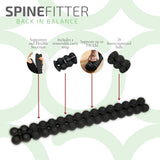 Spinefitter by Sissel, Back Stretcher, Back Cracker for Upper & Lower Back Relief, Spine Decompressor, Spinal Decompression for Back Relief, Posutre Corrector, Ideal for Pilates & Yoga, Black