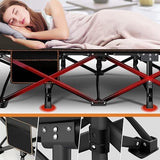 ABORON Oversized Folding Camping Cot for Adults, Double Layer 1200D, 500lb Capacity, Heavy Duty Guest Cot with Mat & Carrying Bag for Indoor & Outdoor Use