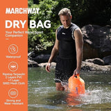 MARCHWAY Floating Waterproof Dry Bag Backpack 5L/10L/20L/30L/40L, Roll Top Sack Keeps Gear Dry for Kayaking, Rafting, Boating, Swimming, Camping, Hiking, Beach, Fishing