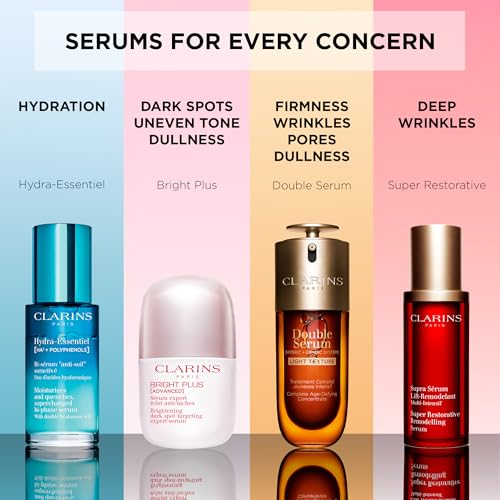 Clarins NEW Double Serum Light | Anti Aging Serum | Visibly Firms, Smoothes, Boosts Radiance and Refines Pores | 24H Hydration | Light Texture | Great for Combination to Oily Skin and Humid Climates