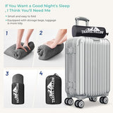 Travel Pillow Memory Foam Pillows, Camping Pillow-Compressible Medium Firm, Breathable Cover, Ideal Backpacking Hiking, Bed Pillows, Airplane and Car (Dark Grey, M)