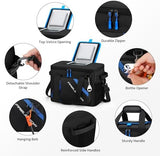 Maelstrom Cooler Bag, 30 Cans Beach Cooler, Large Leakproof Insulated Soft Cooler with Bottle Opener, Ice Chest, Portable Collapsible Cooler for Travel, Camping, Shopping