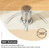 GAGALIFE Built in Sink Soap Dispenser or Lotion Dispenser for Kitchen Sink, Chrome ABS Pump Head, with 17 Ounce Large PET Soap Bottle