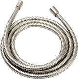 BRIGHT SHOWERS Shower Hose For Hand Held Shower Heads, 96 Inches Cord Extra Long Stainless Steel Hand Shower Hose, Ultra-Flexible Replacement Part with Brass Insert, Brushed Nickel