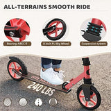 Kick Scooter for Ages 6+,Kid, Teens & Adults. Max Load 240 LBS. Foldable, Lightweight, 8IN Big Wheels for Kids, Teen and Adults, 4 Adjustable Levels. Bearing ABEC9
