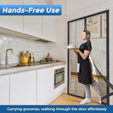 Magnetic Screen Door |Fits 36"x82" Door| Hands Free Retractable Screen Door Magnetic Closure Keeps Bugs Out | 2025 Upgraded PET- Tiny Hole | Self Sealing | Pet and Kid Friendly| 39 Inch x 83 Inch