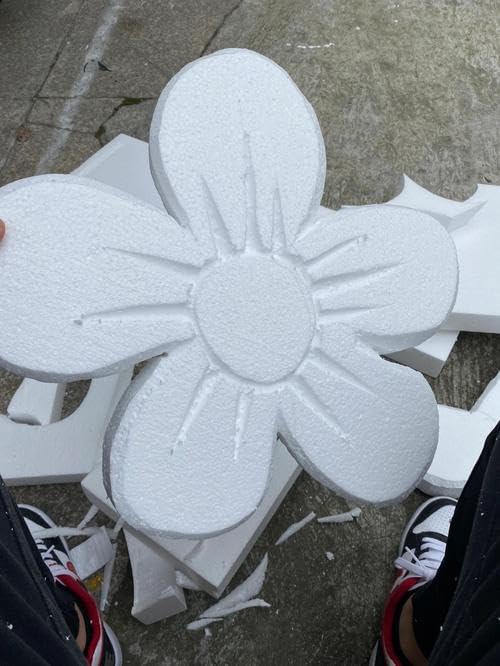 Crafare 8 Inch Foam Circles for Crafts 12pcs Round Foam Discs 1 Inch Thick for Cake DIY Projects Wedding Holiday Christmas Crafts Making and School Modeling