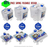 WaterStorageCube BPA Free Collapsible Water Container with Spigot, Camping Water Storage Carrier Jug for Outdoors Hiking Backpack & Survival Kit, Foldable Portable Water Canteen 1.3/2.6/5.3 Gallon