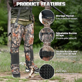 Kalkal Snake Gaiters, 1200D Waterproof Snake Chaps Snake Bite Protection for Ankle to Thigh, Snake Proof Gaiters Snake Guards with Adjustable Size for Men Women