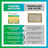 Filterbuy 24x30x1 Air Filter MERV 11 Allergen Defense (2-Pack), Pleated HVAC AC Furnace Air Filters Replacement (Actual Size: 23.88 x 29.88 x 0.75 Inches)