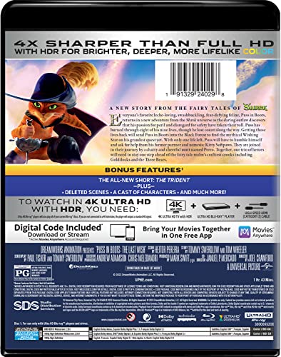 Puss in Boots: The Last Wish - Collector's Edition 4K Ultra HD + Blu-ray + Digital [4K UHD]