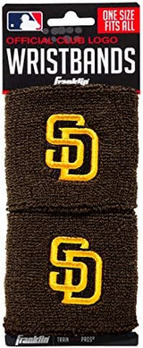 Franklin Sports MLB Team Licensed Baseball Wristbands - MLB Team Logo Sweat Wristbands - Great for Costumes + Uniforms - Pair
