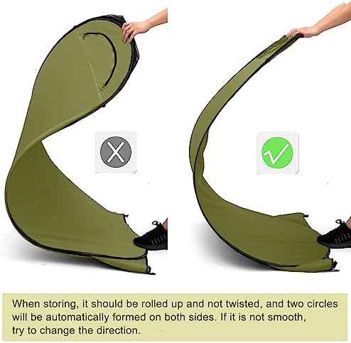 BRIAN & DANY Pop Up Shower Tent, Portable Privacy Camping Changing Tent, Camp Toilet Bathroom Pod with Rain Shelter & Windows, UPF 50+ & Waterproof, 47.2" x 47.2" x 74.8"