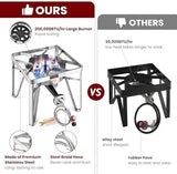 ARC Advanced Royal Champion ARC Propane Burner, 200,000 BTU Propane Stove with 0-20 PSI Regulator, Outdoor Burners for Cooking Gas Burner Gas Cooker Single Burner for Outdoor Cooking