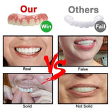 5 Pack Upper and Lower Veneer, Dentures for Women and Men, Fake Teeth, Natural Shade! Fix Your Smile at Home Within Minutes!