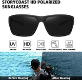 STORYCOAST Polarized Sports Sunglasses for Men Women Unbreakable Frame Cycling Fishing Driving