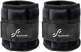 Sportneer Adjustable Ankle Weights 1 Pair 2 4 6 8 10 Lbs Leg Weight Straps for Women Men, Weighted Ankle Weights Set for Gym,Fitness, Workout,Walking, Jogging,1-5 lbs Each Ankle, 1 Pair 2-10 lbs