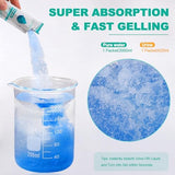 60 Portable Toilet Bags with Poo Gel Set, 8 Gallon Camping Toilet Bags with Absorbent Toilet Gel, Toilet Waste Bags, Leak-Proof Trash Bags for Camping Toilet, Traveling