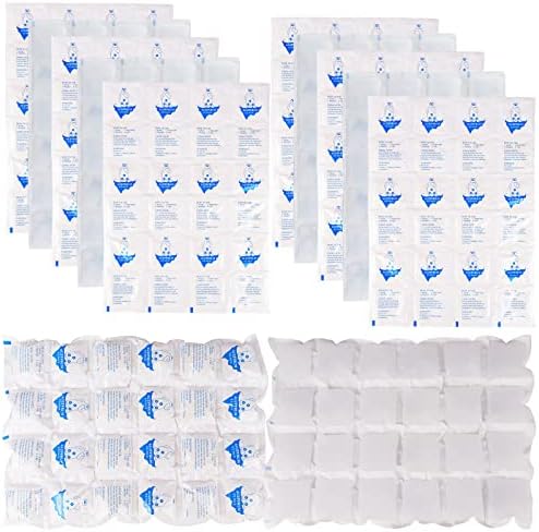Reusable Ice Packs for Cooler Dry Ice Pack for Shipping Frozen Food & Perishables Storage & Mailing | Leak-Proof Long Lasting Cold Freezer Ice Packs for Lunch Bags & Insulated Boxes
