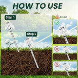 20 Pack 8" Screw in Tent Stakes Heavy Duty- Ground Anchors Screw- Tent Pegs Camping Stakes- Hex Pegs Drillable Tent Stakes and Hexagon Head Drive and Storage Box (White)