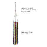 Satin Ribbon Windsock Streamer, Outdoor Decorations for Your Patio, Garden, Yard, Dock and Camper, 49-Inch, WS-49K-01