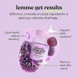 Lemme Debloat - Digestive & Gut Health Gummies with 2 Clinically Studied Probiotics & Prebiotic, 3 Billion CFUs - Vegan, Gluten Free, Non GMO, BlackBerry Flavor (60 Count)
