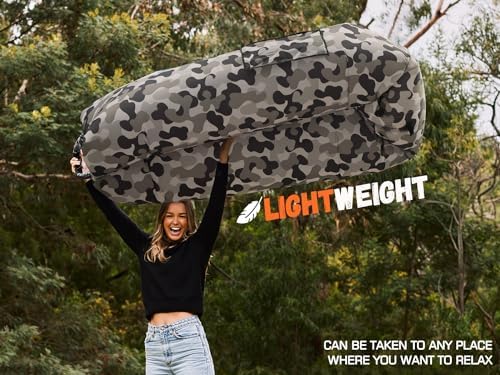 WEKAPO Inflatable Lounger Air Sofa Hammock-Portable,Water Proof& Anti-Air Leaking Design-Ideal Couch for Backyard Beach Traveling Camping Picnics & Music Festivals