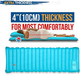 ZOOOBELIVES Extra Thickness Inflatable Sleeping Pad with Built-in Pump, Most Comfortable Camping Mattress for Backpacking, Car Traveling and Hiking, Compact and Lightweight - Airlive2000