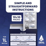 Water Purifier Tablets –Water Purification Tablets for Emergency Water - Hiking, Camping, Survival, Emergency – Drinking Water Filtration System Survival Tabs - Purificador De Agua - 1L - 100 Tablets