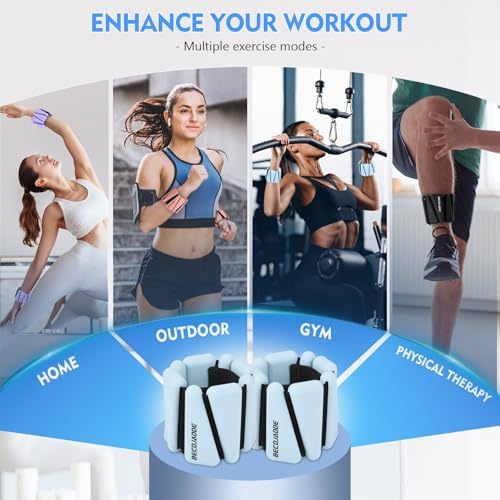 Wrist Ankle Weights Set of 2(1 lb/2 lbs Each) Adjustable Weights Training Intensity for Strength Training Walking Running Yoga Pilates Jogging for Women Men