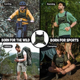 Outdoor Sports Chest Bag for Men, Chest Vest Holster Fits Most Pistols, EDC Travel Chest Pack for Running, Hiking