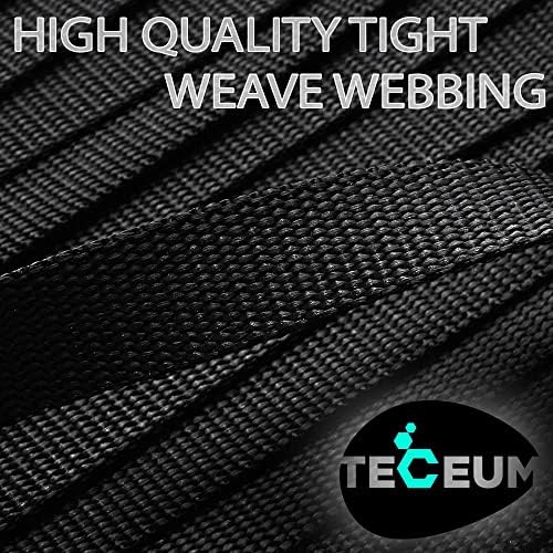 TECEUM 1" & 1.5" & 2" Webbing – 10 25 50 Yards – 40+ Colors – Heavy Duty 1 Inch 1.5 Inch 2 Inch Webbing for Climbing Outdoors Indoors Crafting DIY
