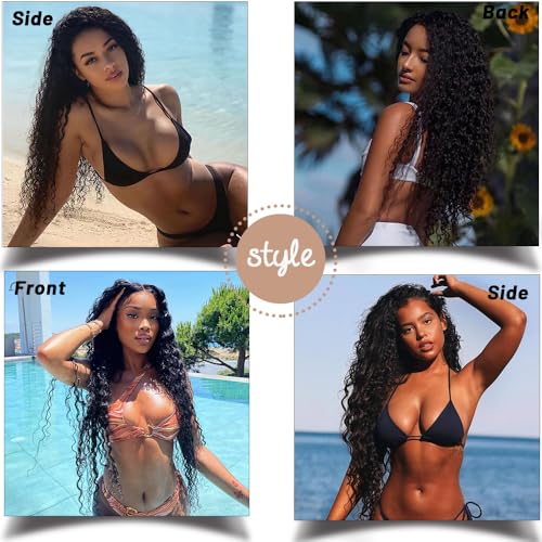 20 Inch Glueless Wigs Human Hair Pre Plucked Pre Cut 5x5 HD Lace Closure Wigs Human Hair Deep Wave Human Hair Wigs For Black Women 180% Density Brazilian Virgin Deep Wave Lace Front Human Hair Wig