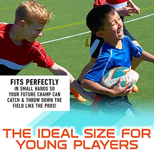 Franklin Sports NFL Team Footballs - Rubber Youth Mini Footballs for All NFL Teams - Kids Junior 8.5" Football - Official NFL Licensed Footballs