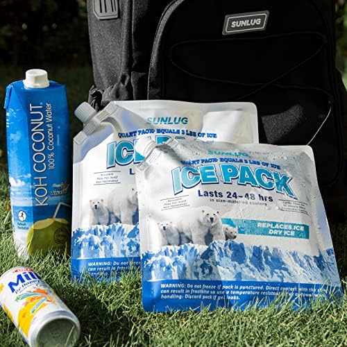 Cooler Ice Packs Reusable Ice Packs for Coolers Long Lasting Freezer Packs for Cooler Bag, Lunch Bags, Cooler Backpacks