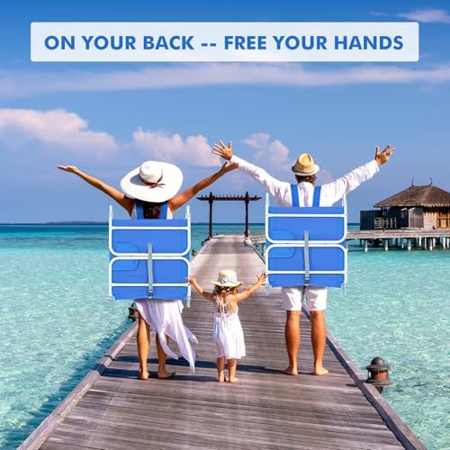 3 in 1 Women Comfort Backpack Tanning Beach Chair with Face Hole & Cushion | Portable Folding Lounge Sun Chair for Adult Outside Reading Sunbathing Poolside Camping | Reclining 6 Position | Royal Blue