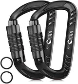 12kN (2697 lbs) Heavy Duty, Locking, Auto Locking, Wiregate Carabiner Clips, for Securing Pets, Outdoor, Camping, Hiking, Hammock, Dog Leash Harness, Keychains