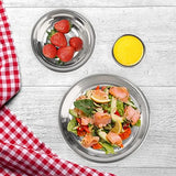 TOPZEA Set of 26 Stainless Steel Camping Plates and Bowls, Camping Mess Kits Camping Dish Set Tableware includes Plates, Bowl, Cups, Stainless Steel Dinnerware for Camping, Hiking, Travel, Picnic