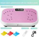 Vibration Plate Exercise Machine for Lymphatic Drainage Weight Loss,SoftGym Power Vibration Plate 300-400 Lbs Capacity Full Whole Body Workout Vibration Platform,Waver Vibration Plate for Home Fitness