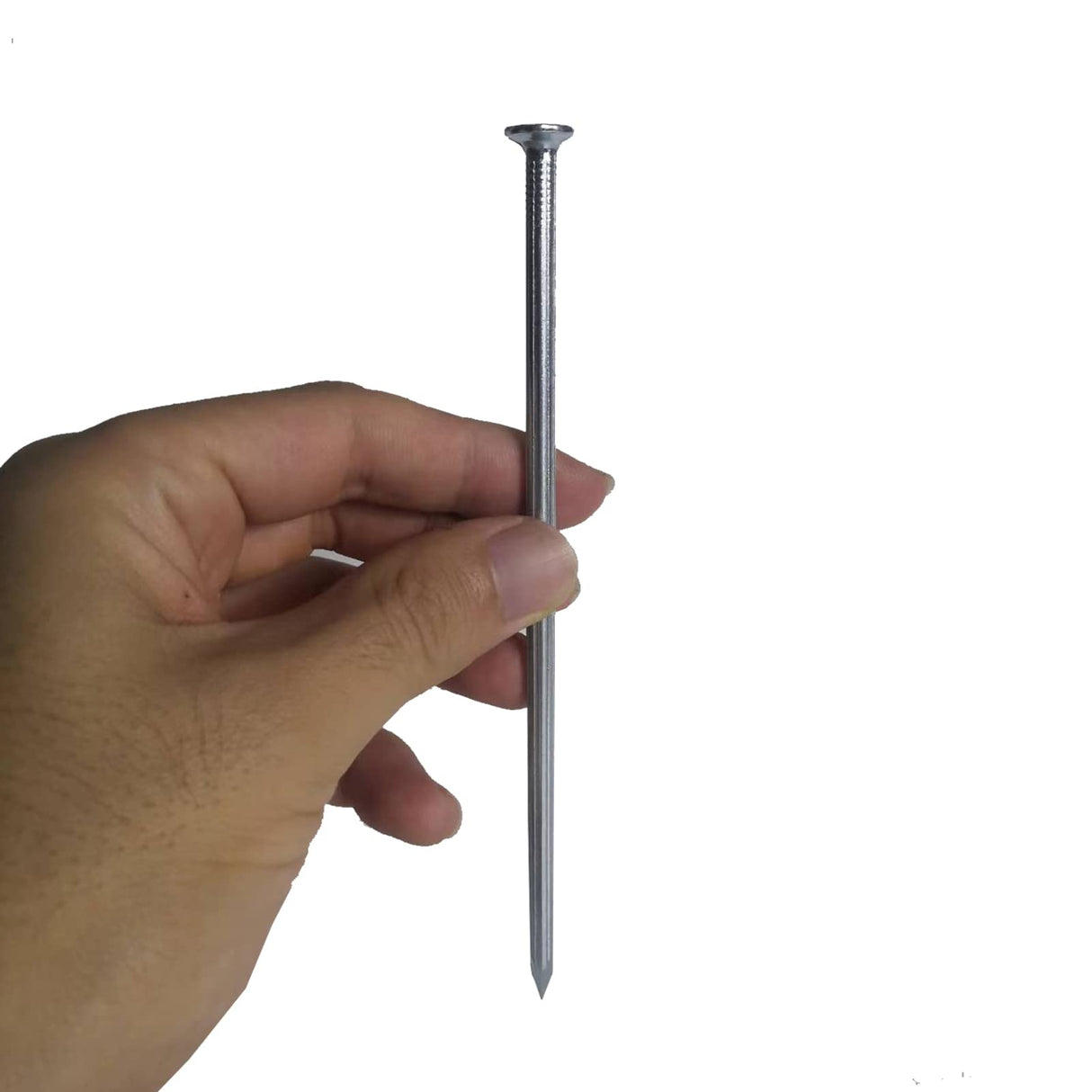 Metal Stakes, 6 Inch 144 Pcs Galvanized Landscape Spikes,Garden Nails for Turf,Weed Barriers,Tent and More