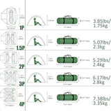 Clostnature Polaris Lightweight Backpacking Tent - 1/1.5/2/3/4/6 Person Ultralight Waterproof Camping Tent, 3 Season Large Size Easy Setup Tent for Family, Outdoor, Hiking and Mountaineering