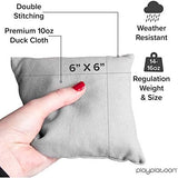 Play Platoon Cornhole Bags Weather Resistant- Set of 8 Regulation Bean Bags for Tossing- Official Professional Size & Weight Corn Hole Bags Two Color All Weather Cornhole Beans Bag Set with Tote Bag