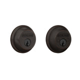 SCHLAGE B62N716 Deadbolt, Keyed 2 Sides, Aged Bronze