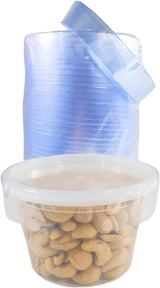 PACTOGO Clear Shrink Bands - Fits Round Plastic Soup/Deli Containers Sizes 8-32 Ounces (Pack of 250)