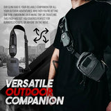 Mini Sling Bag for Men-Crossbody Bag with Shoulder Straps for Women-Multipurpose Keyholder Travel Backpack for Hiking