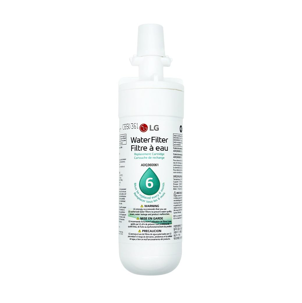 LG LT700P- 6 Month / 200 Gallon Capacity Replacement Refrigerator Water Filter (NSF42 and NSF53) ADQ36006101, ADQ36006113, ADQ75795103, or AGF80300702 , White , Single