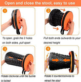 Fishboy Upgraded Collapsible Stool, 400lbs Max Weight, Lightweight But Sturdy, Portable Retractable Folding Telescoping Foldable Camping Stool for Adults Outdoor Fishing Hiking Gardening Travel BBQ