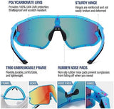 DUCO Kids Sunglasses Youth Baseball Sun Glasses Lightweight TR90 Frame UV400 Sports Cycling Shades for Boys Girls DK268