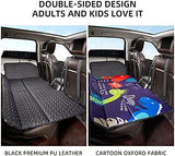 ABE Non-Inflatable Car Bed Mattress,Double-Sided Folding,Portable Back Seat, Travel Camping Mattress for Sleeping(Dinosaur World), for SUV