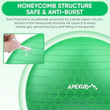 APEXUP Yoga & Pilates Ball - Anti Slip Heavy Duty Gym Ball for Fitness, Balance & Core Workout